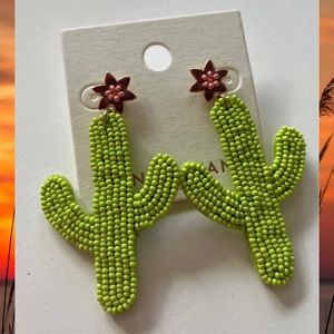 New Lane Bryant 🌵 Cactus Beaded Earrings
